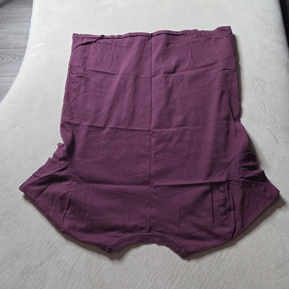 Polo by Ralph Lauren Short Sleeve Tee in Deep Plum with Yellow Logo - Picture 3 of 3